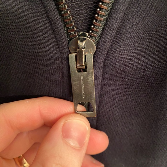 SOLD Burberry Rubber Logo Novacheck Sleeve Hoodie - Picture 9 of 13